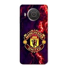 Чехол Манчестер Юнайтед для Нокиа Х10 (AlphaPrint) (огненный Манчестер)