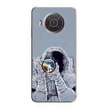 Чехол NASA для Nokia X10 (AlphaPrint) (Космонавт фото)