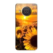 Чохол з Квітами для Nokia X10 (поле соняшників)