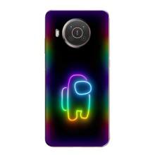 Чехол Амонг Ас для Nokia X10 (AlphaPrint) (Яркий скин)