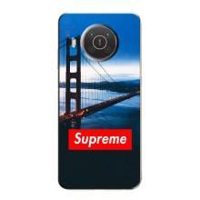 Чехол для Nokia X10 с картинкой Supreme (AlphaPrint)