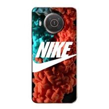 Чехол для Nokia X10 - с принтом Найк (AlphaPrint) (Дымчатый найк)