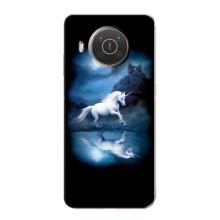 Чехол для Нокиа Х10 - (Единорожки - Новинки) (AlphaPrint) (Единорог)