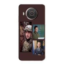 Чехол для Nokia X10 (AlphaPrint - с принтом Зеленского) – Президент