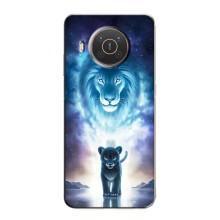 Чехол со Львом для Nokia X10 (VPrint) (Маленький лев)