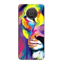 Чехол со Львом для Nokia X10 (VPrint) (Яркий Лев)