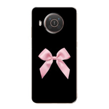 Чехол банты для Nokia X10 – Бант на черном