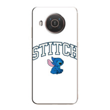 Чехол с принтом Стич на Nokia X10 (Стич лого)