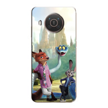 Чехол Зоотрополіс на Nokia X10 – Ник Джуди и змея