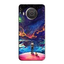 Космические Чехлы для Нокиа Х10 (VPrint) (Галактический вид)