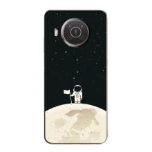 Космические Чехлы для Нокиа Х10 (VPrint) (На луне)