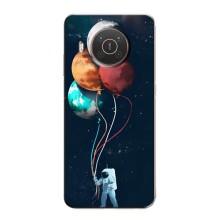 Космические Чехлы для Нокиа Х10 (VPrint) (Планеты шарики)