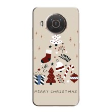 Рождественские Чехлы для Nokia X10 (VPrint) (Merry Christmas)