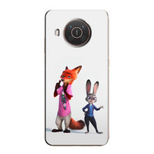 Силіконовий чохол з принтом Зоотрополіс для Nokia X10 – Джуді і Нік