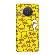 Силиконовый бампер с картинкой животных для Nokia X10 (Особенный)