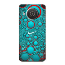 Силиконовый Чехол на Nokia X10 с картинкой Nike (Найк зеленый)