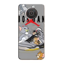 Силиконовый Чехол Nike Air Jordan на Нокиа X10 – Air Jordan