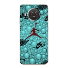 Силиконовый Чехол Nike Air Jordan на Нокиа X10 – Джордан Найк