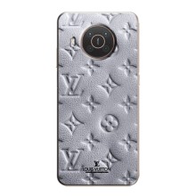 Текстурный Чехол Louis Vuitton для Нокиа X10 – Белый ЛВ