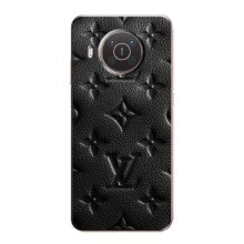 Текстурный Чехол Louis Vuitton для Нокиа X10 – Черный ЛВ