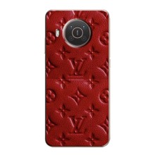 Текстурный Чехол Louis Vuitton для Нокиа X10 – Красный ЛВ