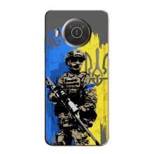 Чехлы с картинкой ЗСУ для Nokia X20 (AlphaPrint) – АРТ солдат