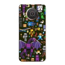 Чохол Майнкрафт на Nokia X20 (AlphaPrint) Minecraft