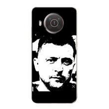 Чехол для Nokia X20 (AlphaPrint - с принтом Зеленского) – Зеленский АРТ