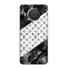 Чехол Стиль Louis Vuitton на Nokia X20 (LV на белом)