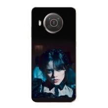 Чехлы Венсдей на Nokia X20 Уэнсдей (AlphaPrint) (взгляд Уэнздей)