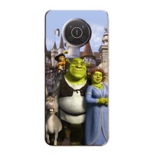 Чехол с мультфильмом Шрек на Nokia X20