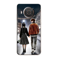 Чехол с дизайном Венздей 2 на Nokia X20 – Уэнсдей и Тайлер