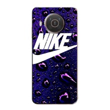 Чехол с логотипом Найк на Nokia X20 (Найк на фиолетовом)