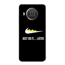 Чехол с логотипом Найк на Nokia X20 (Nike just do it)