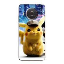 Чехол с Пикачу на Nokia X20 – Пикачу в городе