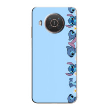 Чехол с принтом Стич на Nokia X20 (Стич фон)