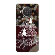 Різдвяні Чохли для Nokia X20 (VPrint) (Ялинка яскрава)