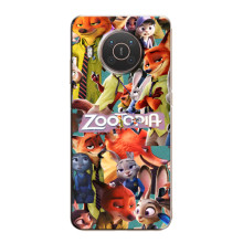 Силіконовий чохол з принтом Зоотрополіс для Nokia X20 – Колаж героїв