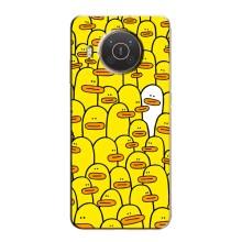 Силиконовый бампер с картинкой животных для Nokia X20 (Особенный)