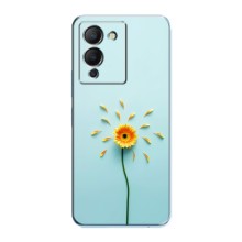 Чехлы с Цветами для Infinix Note 12 (G96) (VPrint) (Желтый цветок)