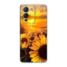 Чехол с Цветами для Infinix Note 12 (G96) (поле подсолнухов)