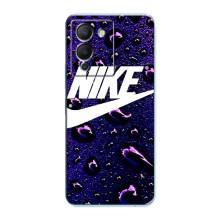 Чехол с логотипом Найк на Infinix Note 12 (G96) (Найк на фиолетовом)