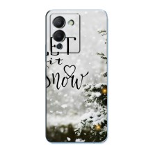 Новогодние, Праздничные Чехлы для Infinix Note 12 (G96) - 2024 год (Let it snow)