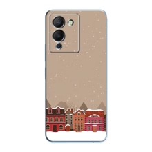 Новогодние, Праздничные Чехлы для Infinix Note 12 (G96) - 2024 год (Зимний город)