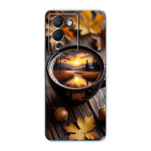 Чохол з унікальним дизайном 'Осінь з кавою' для Infinix Note 12 (G96) – Темна кава
