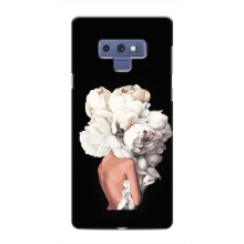 Чехлы (ART) Цветы на Samsung Galaxy Note 9 (VPrint) (Белые цветы)