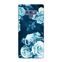 Чехлы (ART) Цветы на Samsung Galaxy Note 9 (VPrint) (Голубые Бутоны)