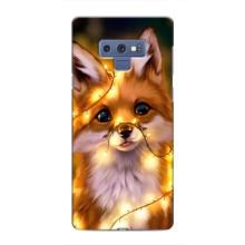 Чехлы с картинкой Лисички для Samsung Galaxy Note 9 (VPrint) (Лисичка в гирляндах)