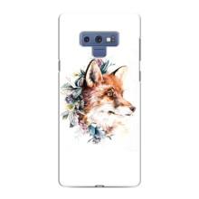 Чехлы с картинкой Лисички для Samsung Galaxy Note 9 (VPrint) (Лисичка в цветочках)