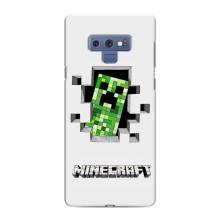 Чехол Майнкрафт на Samsung Galaxy Note 9 (AlphaPrint) Minecraft (крипер Майнкрафт)